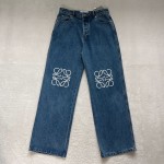 Loewe  three-dimensional hollowed out embroidered denim pants